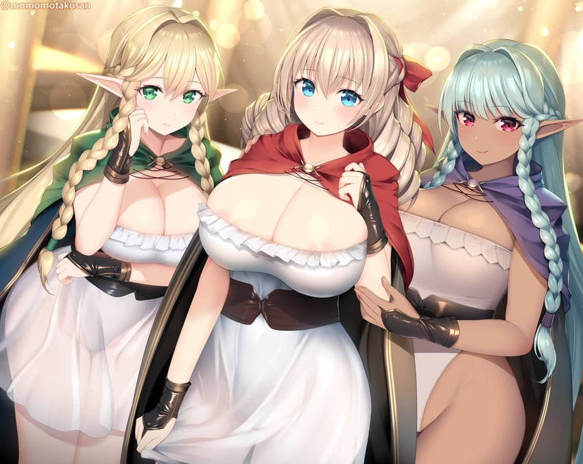 rosalinde, scarlett, and eltolinde (unicorn overlord) drawn by kashiwamochi_yomogi