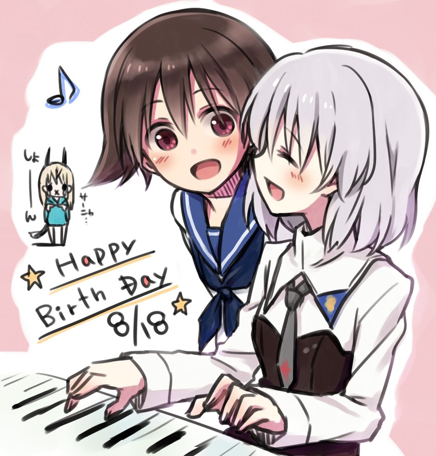sanya v. litvyak, eila ilmatar juutilainen, and miyafuji yoshika (world witches series and 1 more) drawn by yukiiti