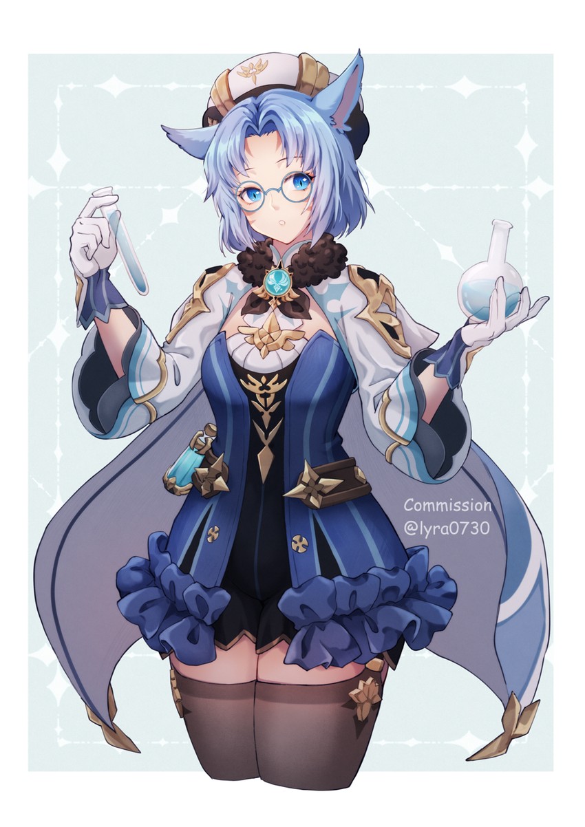 warrior of light and sucrose (genshin impact and 2 more) drawn by lyra-kotto