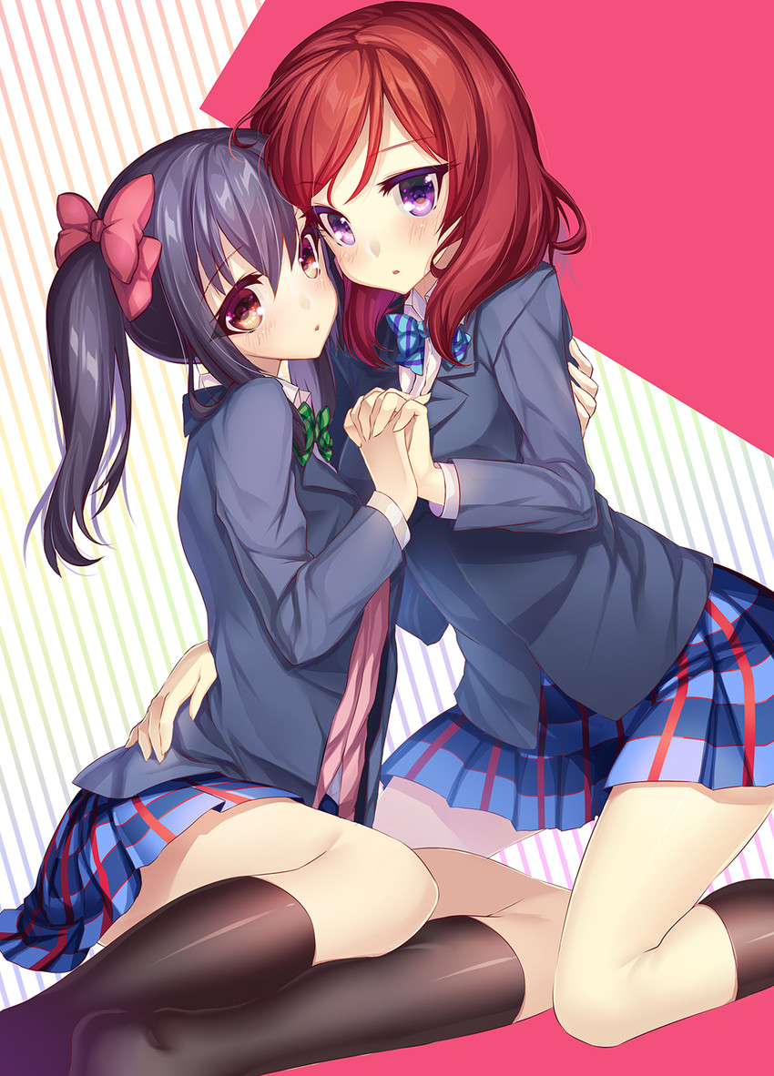 nishikino maki and yazawa nico (love live! and 1 more) drawn by abondz
