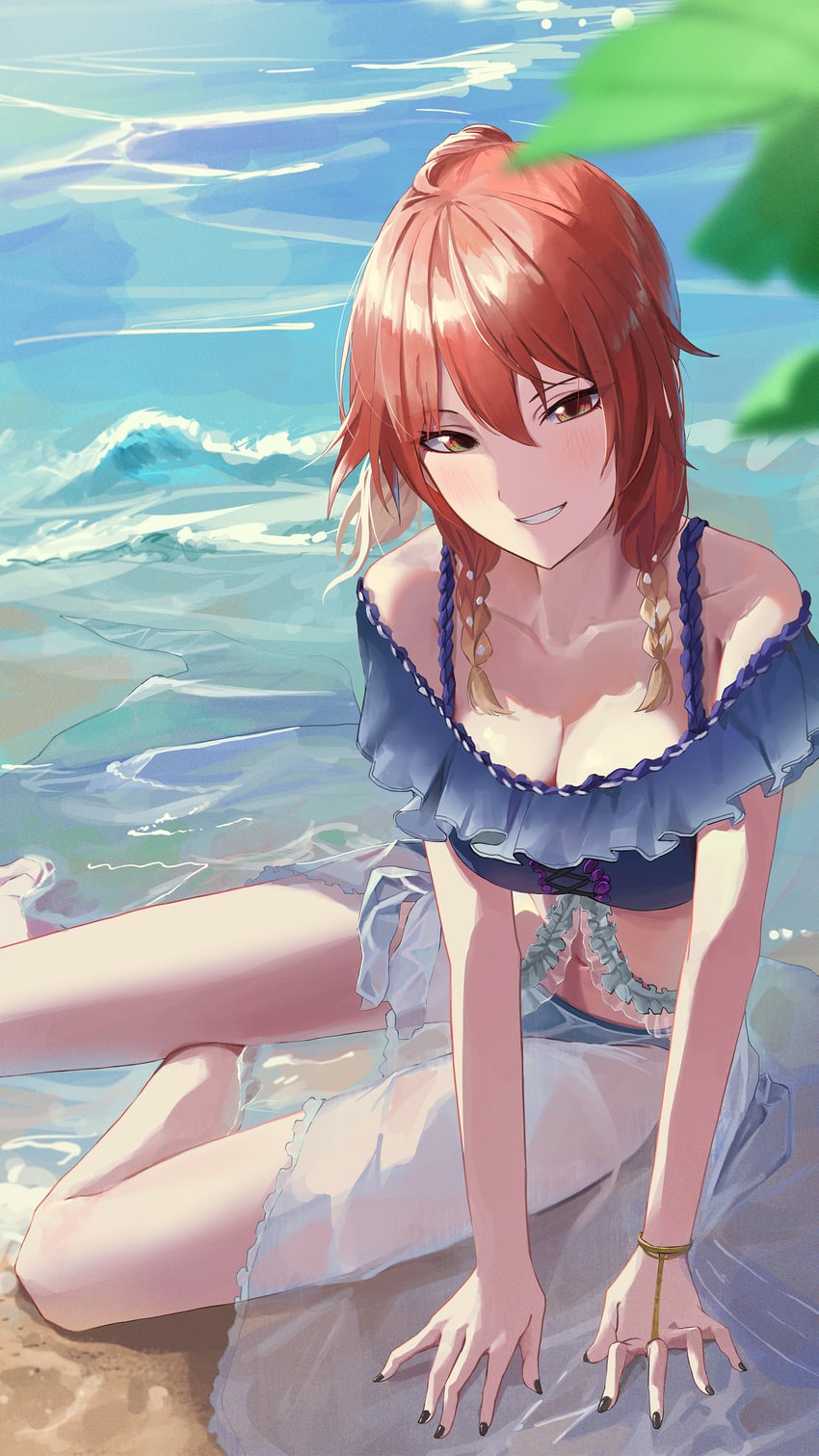 aketa mikoto (idolmaster and 1 more) drawn by nofakeuk