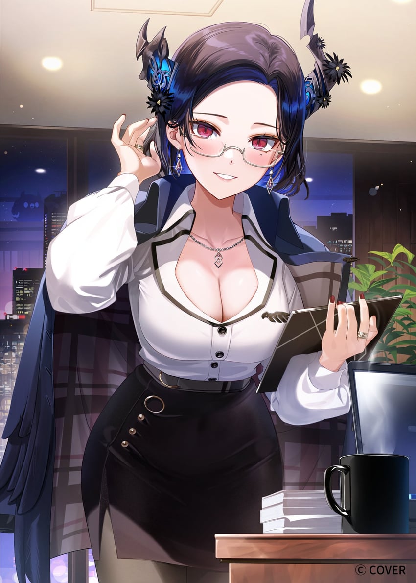 nerissa ravencroft and jailbird (hololive and 1 more) drawn by yomosaka
