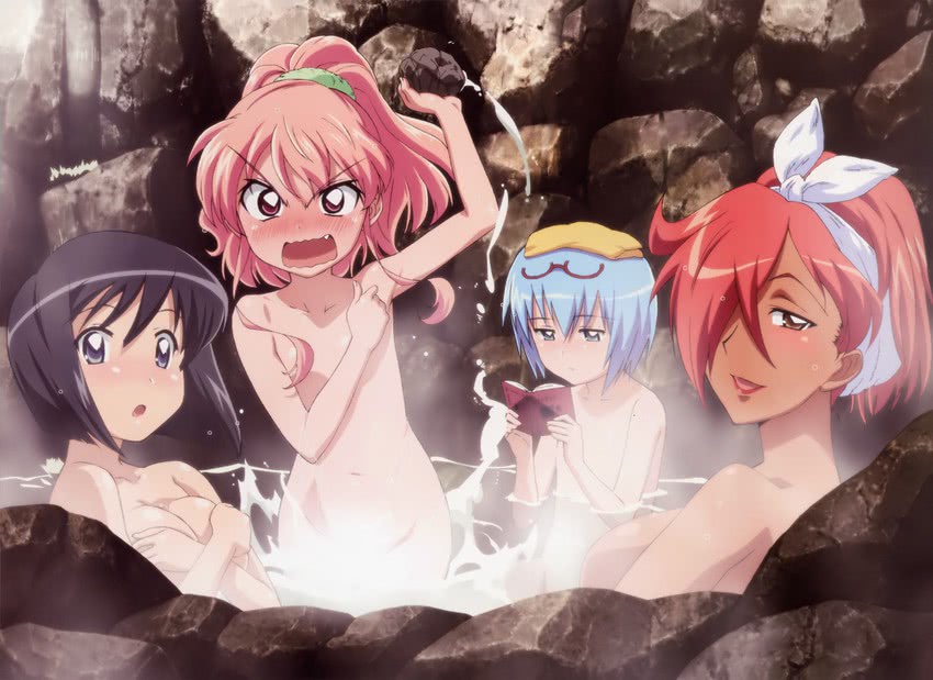 louise francoise le blanc de la valliere, tabitha, siesta, and kirche augusta frederica von anhalt zerbst (zero no tsukaima) drawn by fujii_masahiro