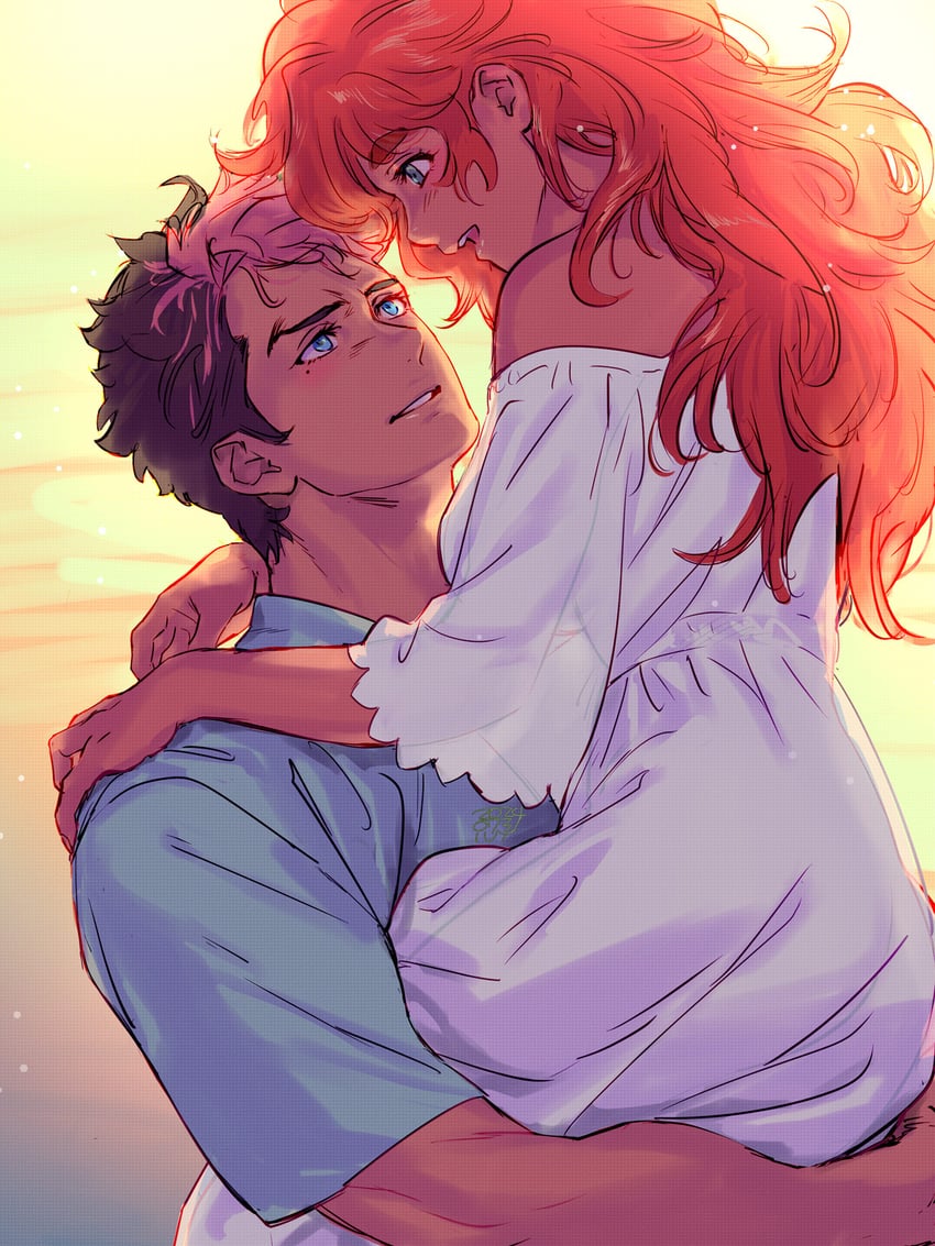suletta mercury and guel jeturk (gundam and 1 more) drawn by ivy_hermit