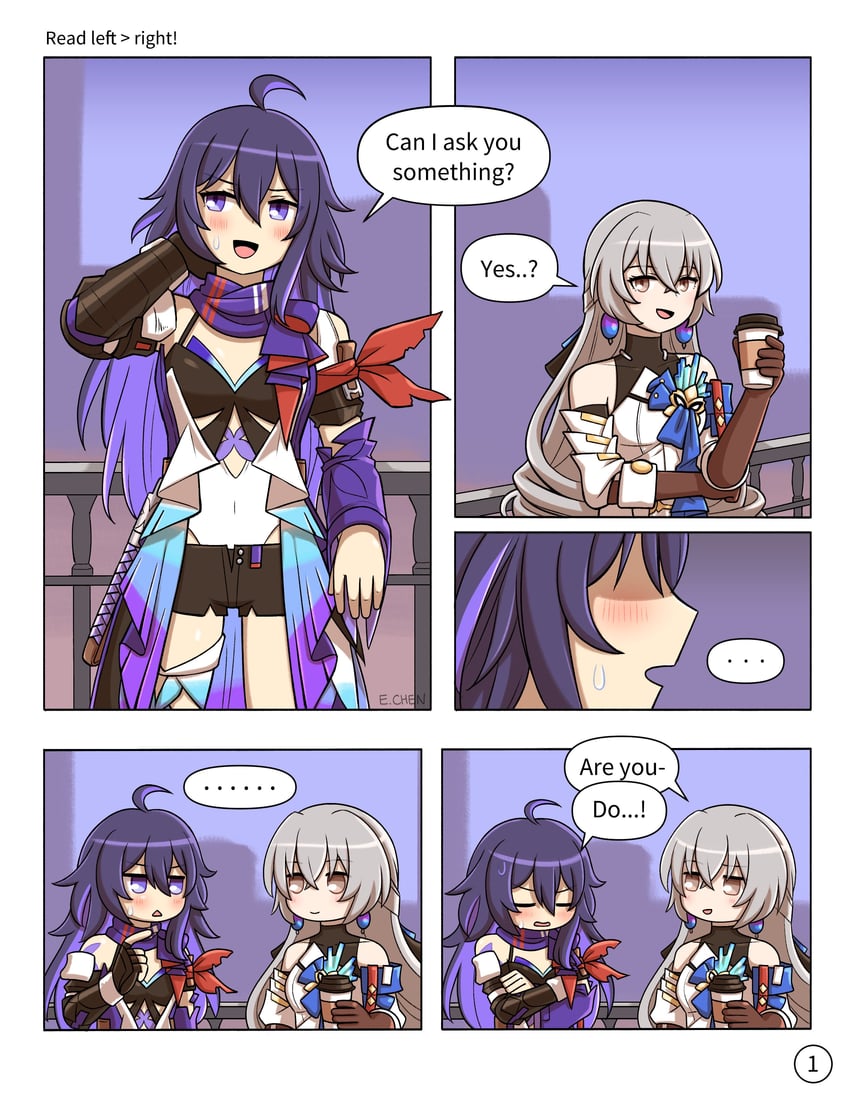 bronya rand and seele (honkai and 1 more) drawn by chen_(somanychens)