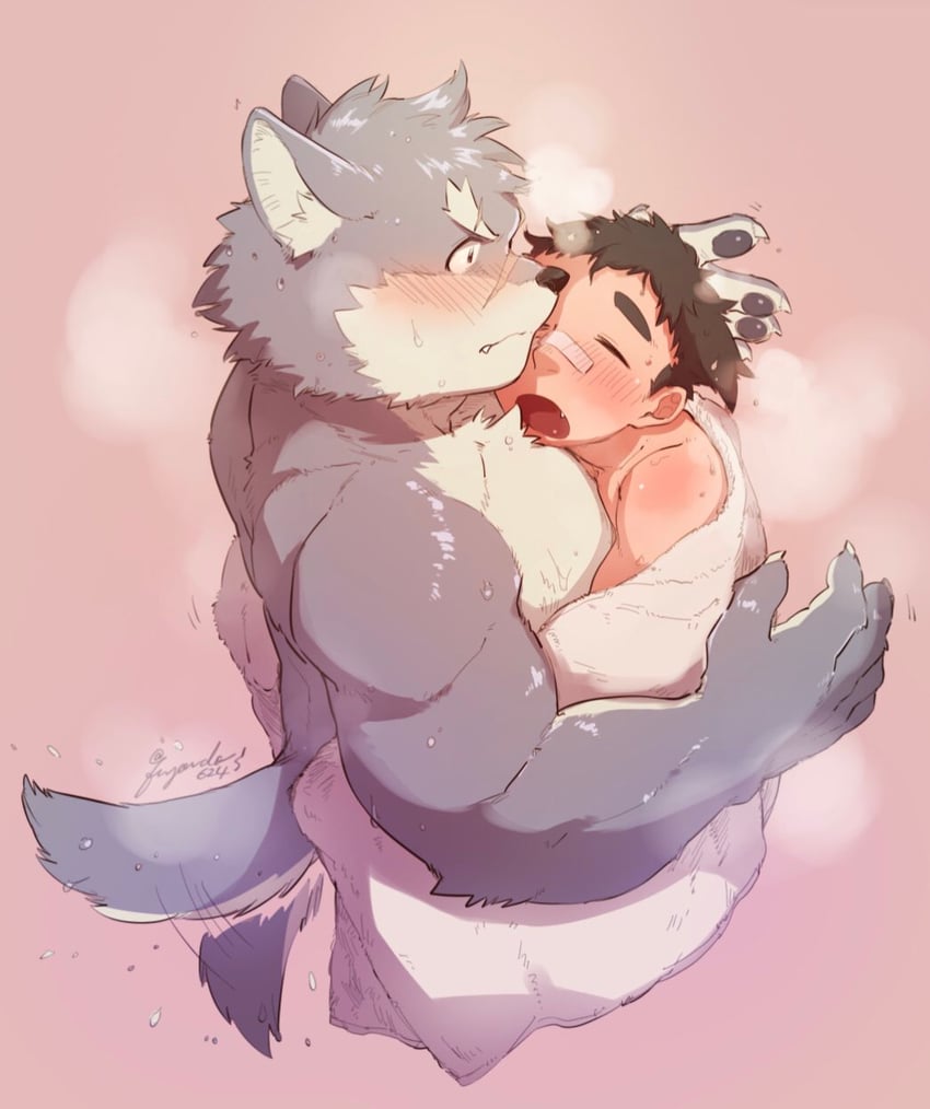 moritaka and protagonist 1 (tokyo afterschool summoners) drawn by fuyodo