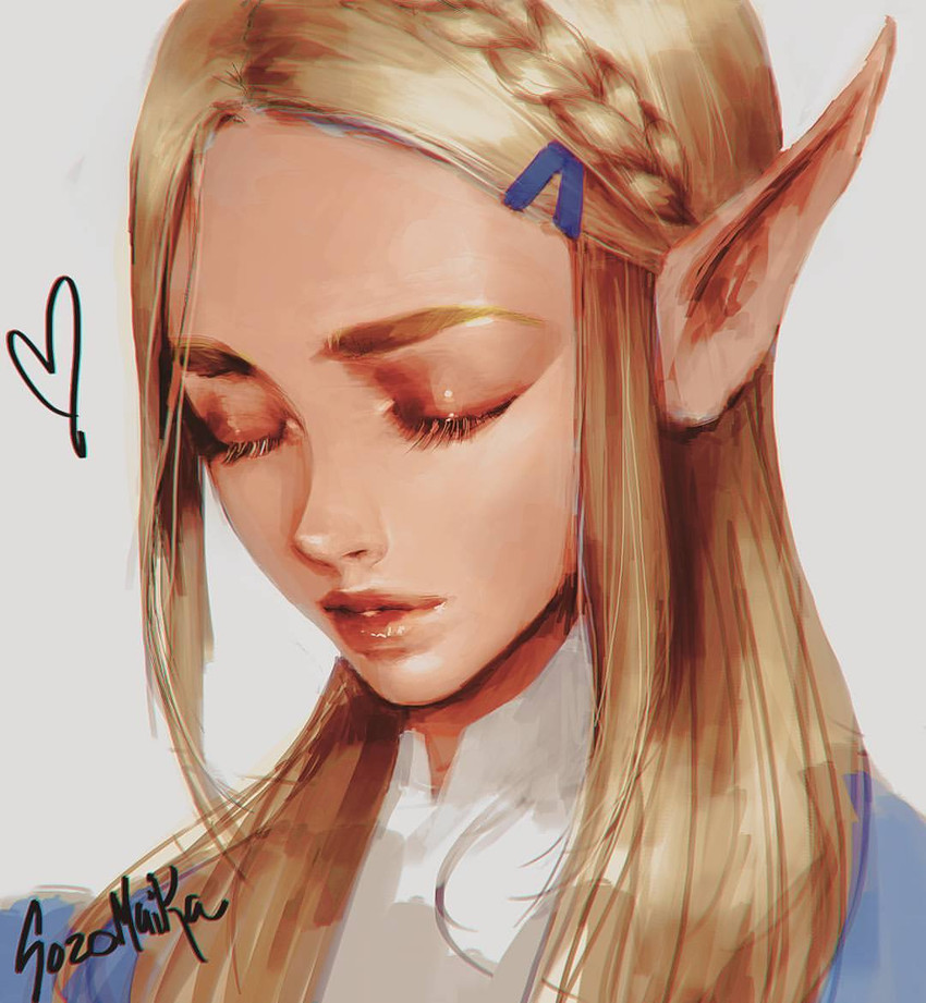 princess zelda (the legend of zelda and 1 more) drawn by sozomaika