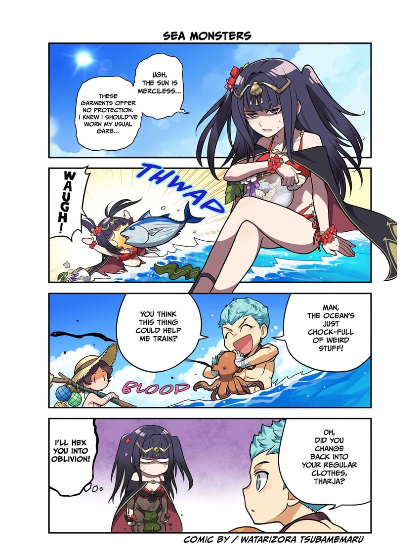tharja, caspar von bergliez, and donnel (fire emblem and 3 more) drawn by watarizora_tsubamemaru