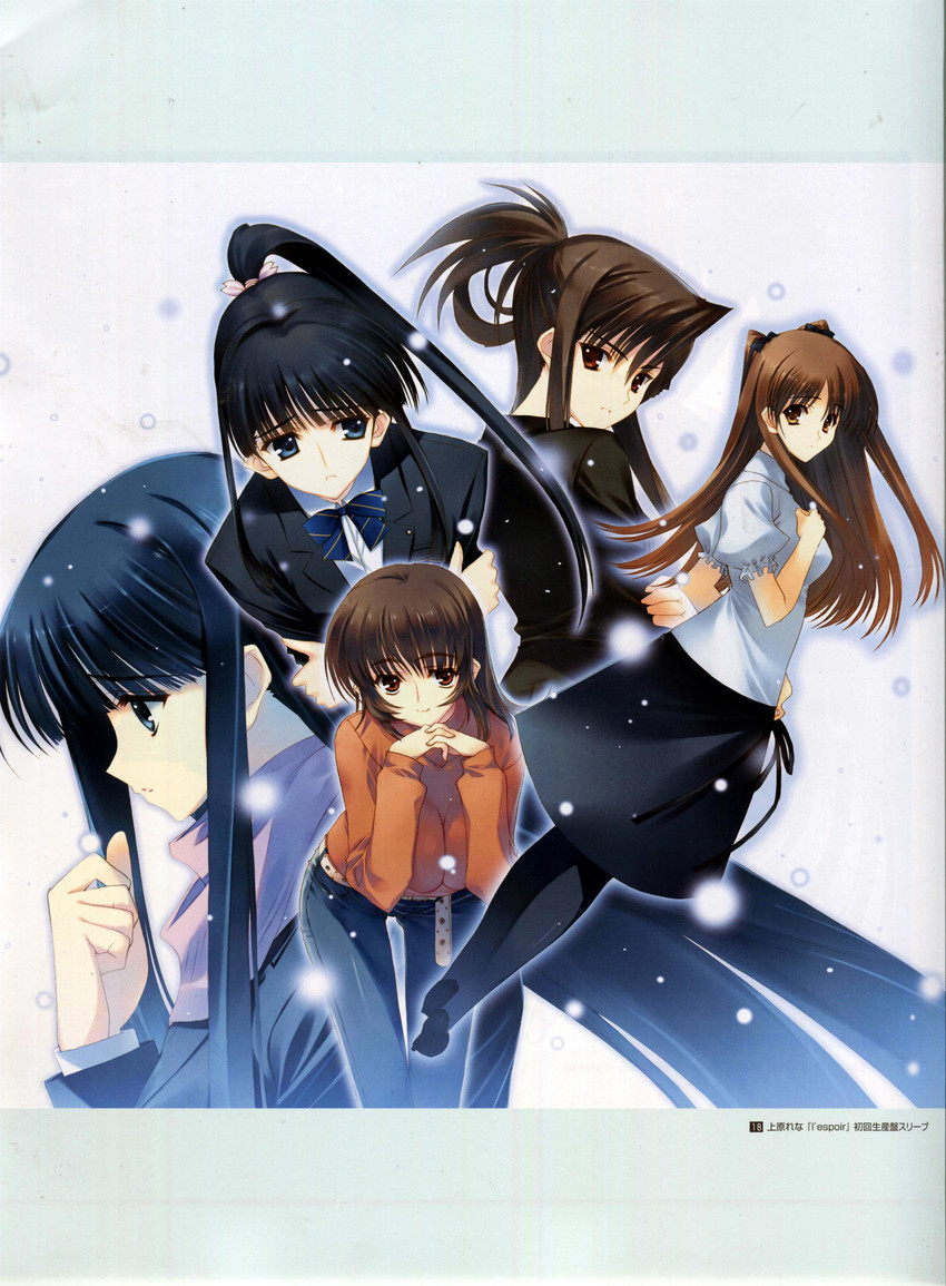 touma kazusa, ogiso setsuna, sugiura koharu, izumi chiaki, and kazaoka mari (white album and 1 more) drawn by nakamura_takeshi