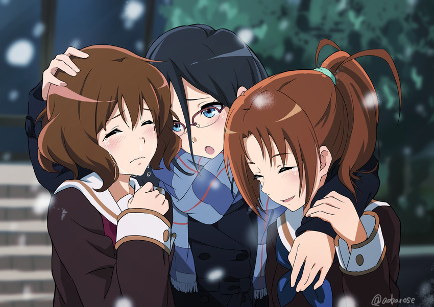 oumae kumiko, nakagawa natsuki, and tanaka asuka (hibike! euphonium) drawn by aoi_bara