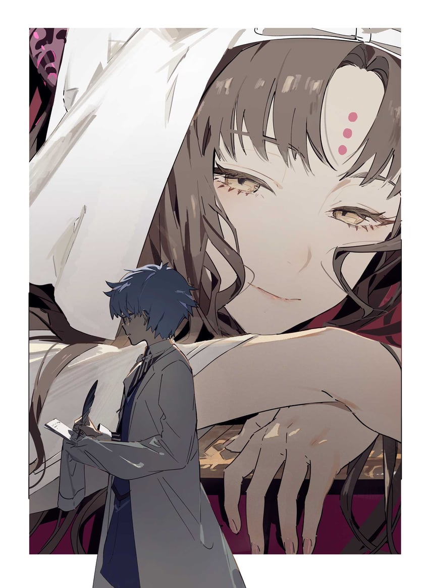 sessyoin kiara and hans christian andersen (fate and 1 more) drawn by zhibuji_loom