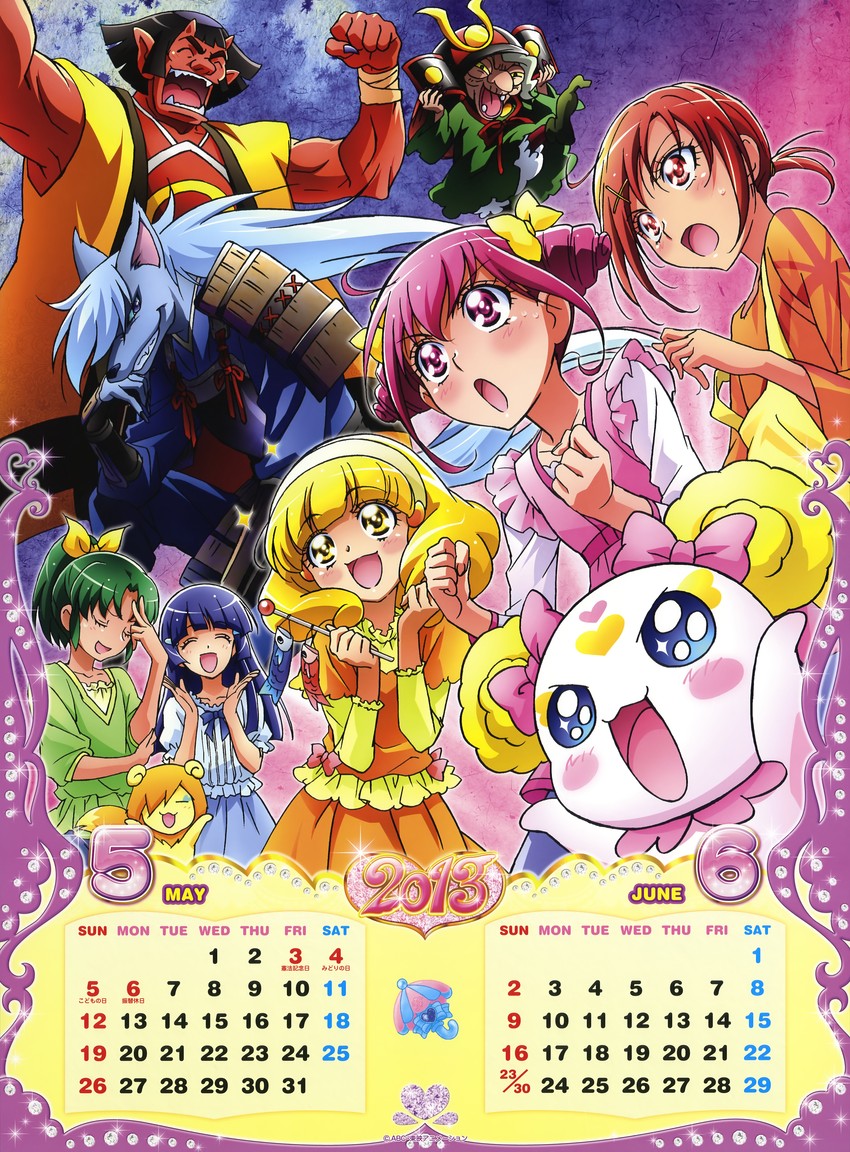 midorikawa nao, kise yayoi, aoki reika, hino akane, hoshizora miyuki, and 5 more (precure and 1 more) drawn by kawamura_toshie