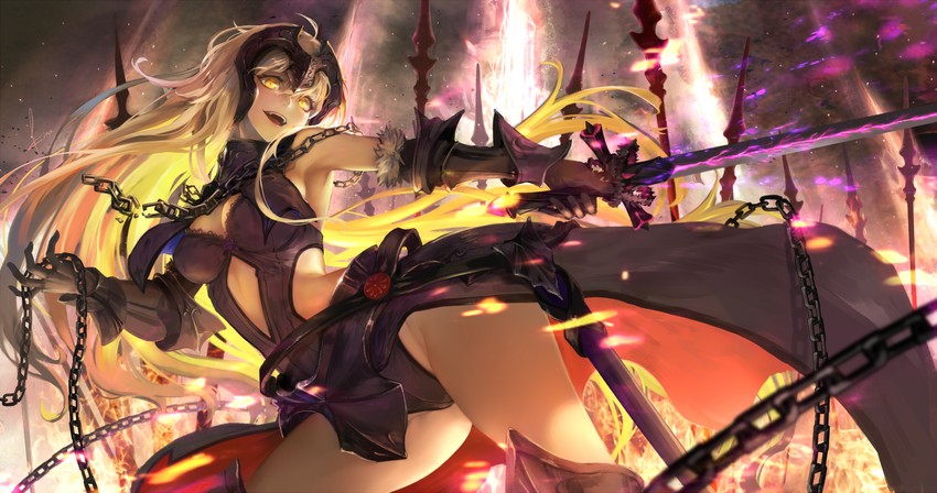 jeanne d'arc alter (fate and 1 more) drawn by kito_(kito2)
