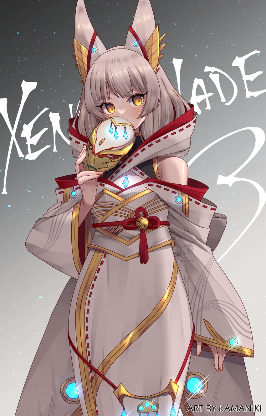nia (xenoblade chronicles and 1 more) drawn by kamaniki