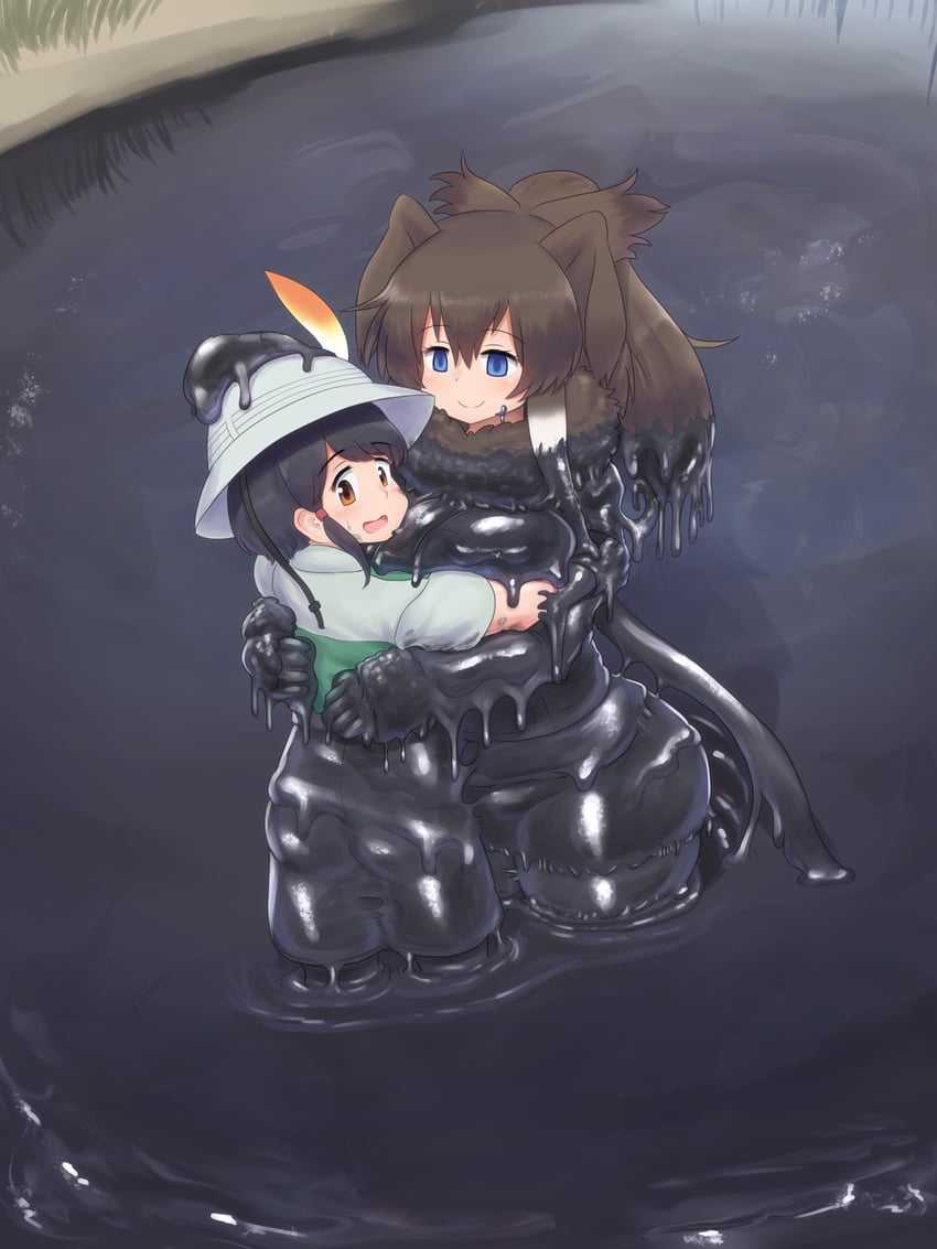captain and mammoth (kemono friends and 1 more) drawn by mo23