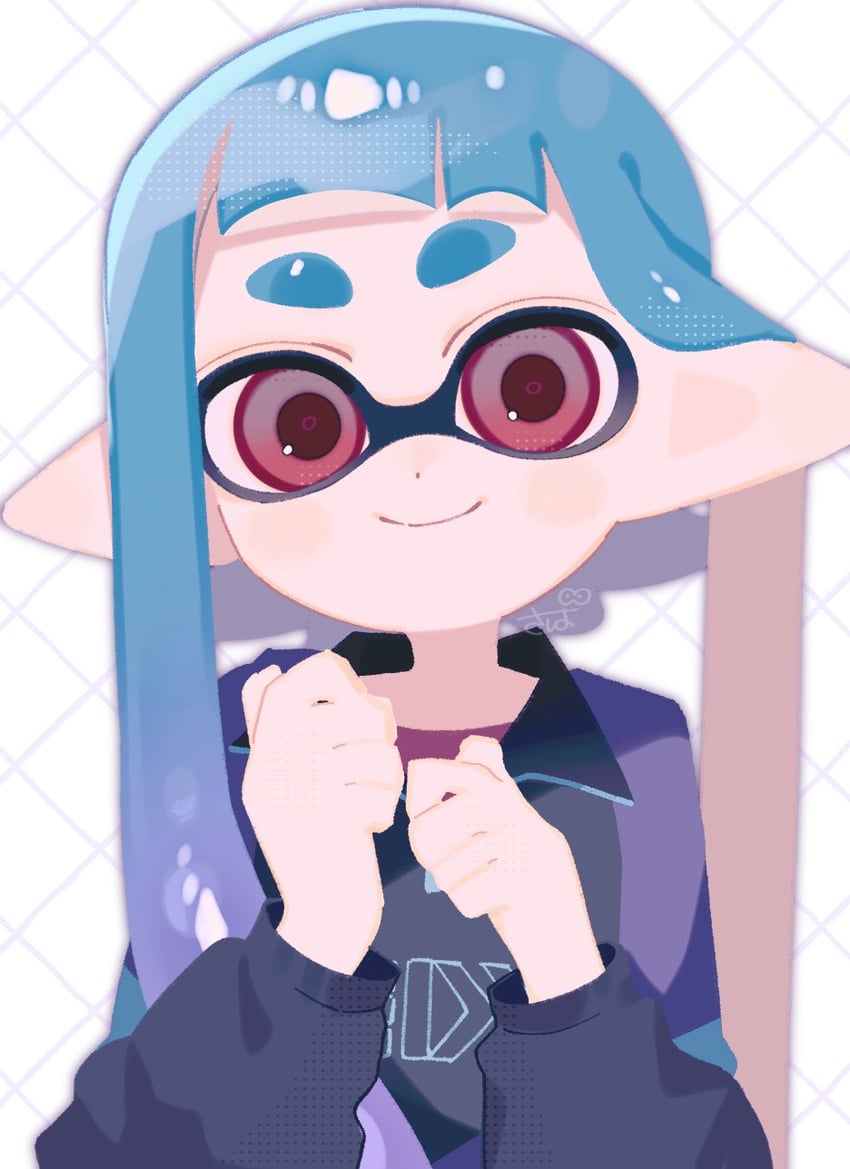 inkling player character and inkling girl (splatoon and 1 more) drawn by sabata_saba
