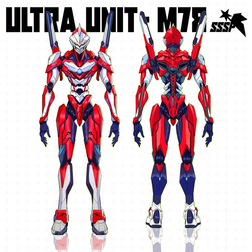 ultraman (neon genesis evangelion and 3 more) drawn by keen_fai