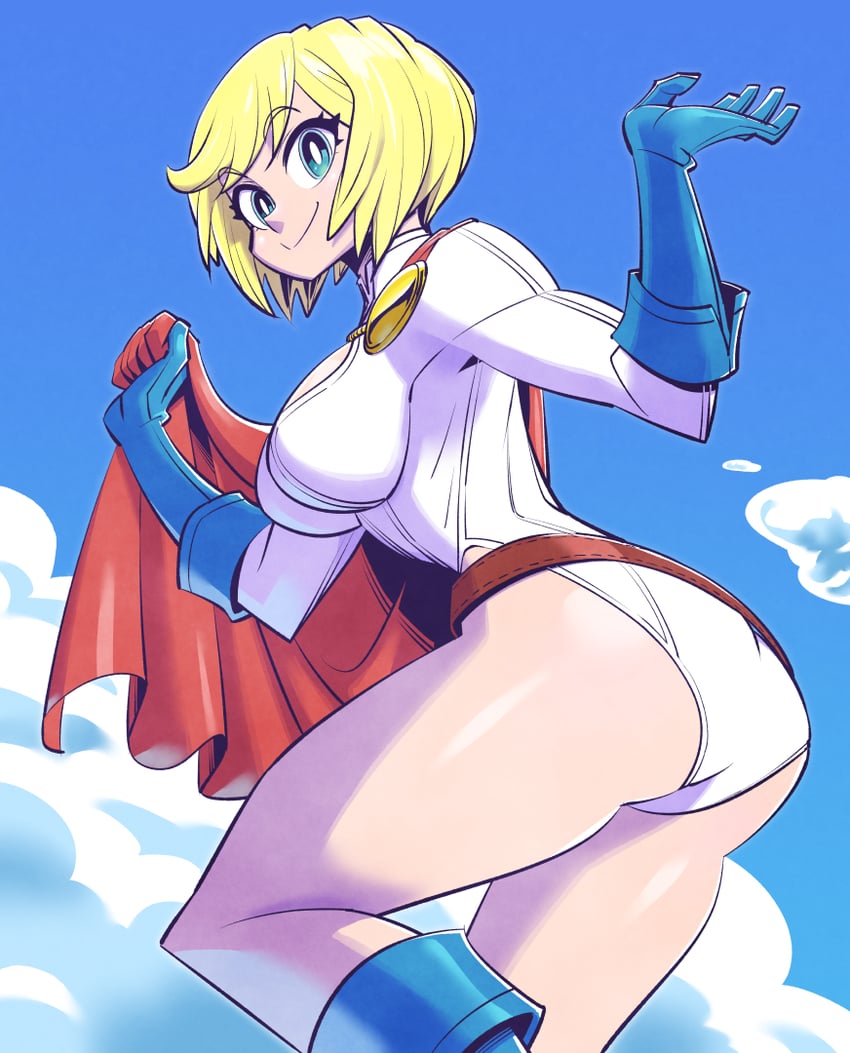 power girl (dc comics and 1 more) drawn by sunafuki_tabito