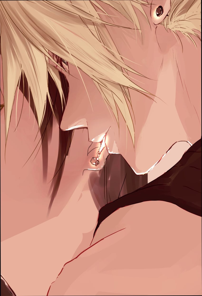 tifa lockhart and cloud strife (final fantasy and 2 more) drawn by ruka_ika
