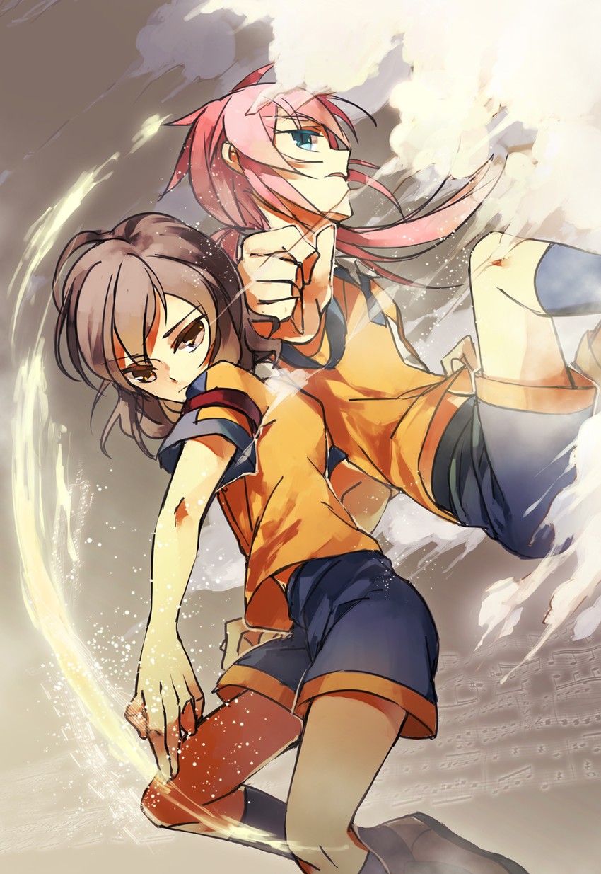 kirino ranmaru and shindou takuto (inazuma eleven and 1 more) drawn by intrinsical