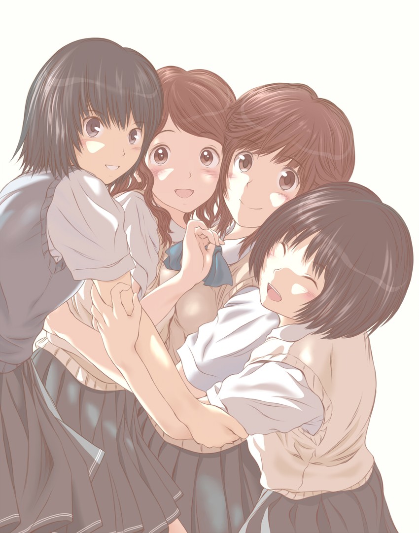 nanasaki ai, tachibana miya, sakurai rihoko, and nakata sae (amagami) drawn by keisuke_(0320030103200301)