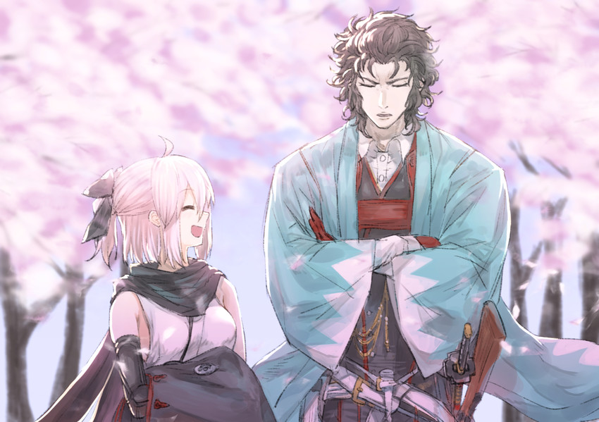okita souji and hijikata toshizou (fate and 1 more) drawn by emoto_reishi