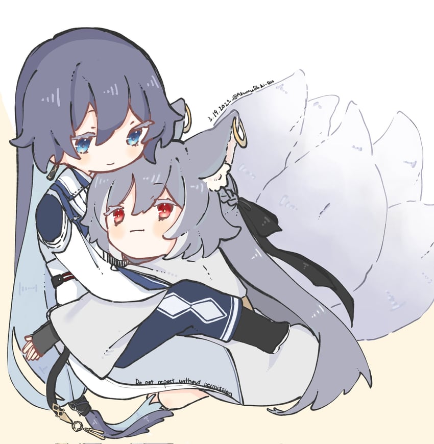 fu hua and herrscher of sentience (honkai and 1 more) drawn by akumushiki_san