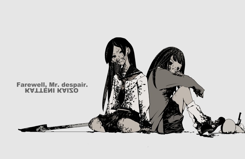 kitsu chiri and natori umi (sayonara zetsubou sensei and 1 more) drawn by rakeru_(fleedo)