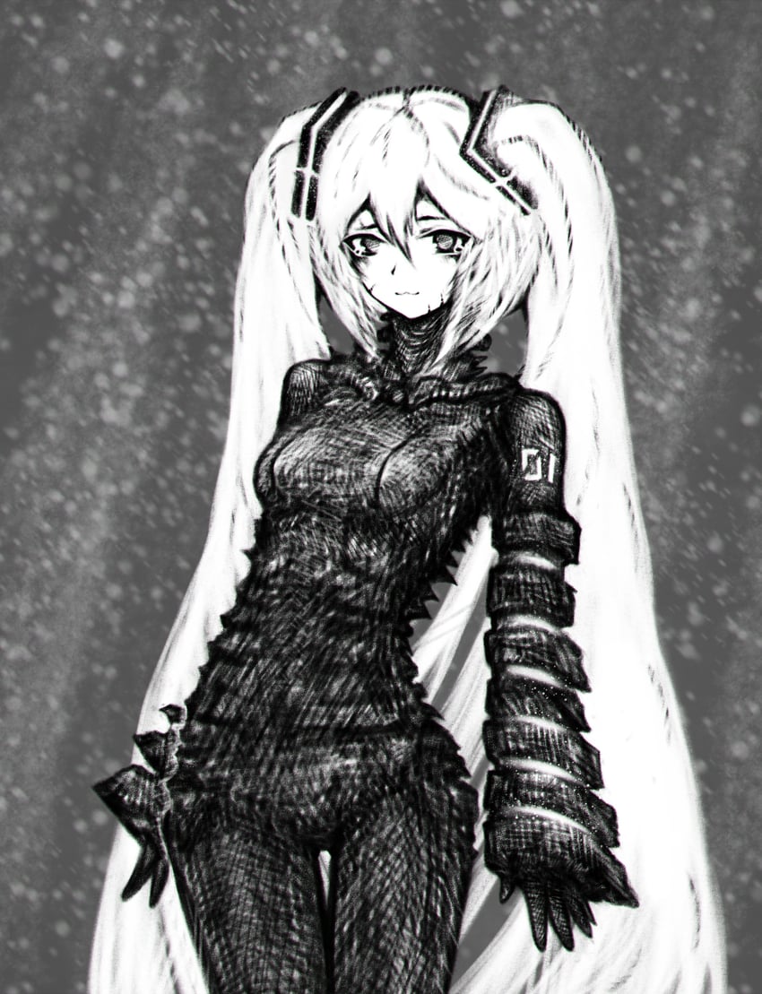hatsune miku (vocaloid and 1 more) drawn by 11e10