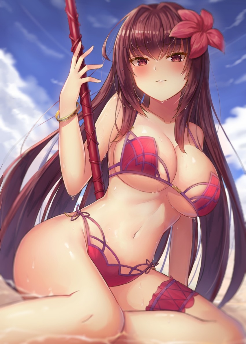 scathach (fate and 1 more) drawn by motokonut