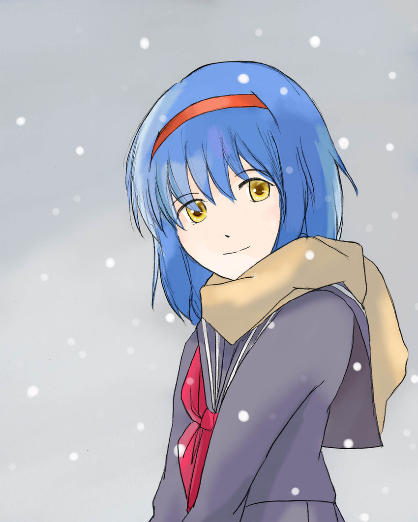 nishizono mio (little busters!) drawn by suzuki_konori