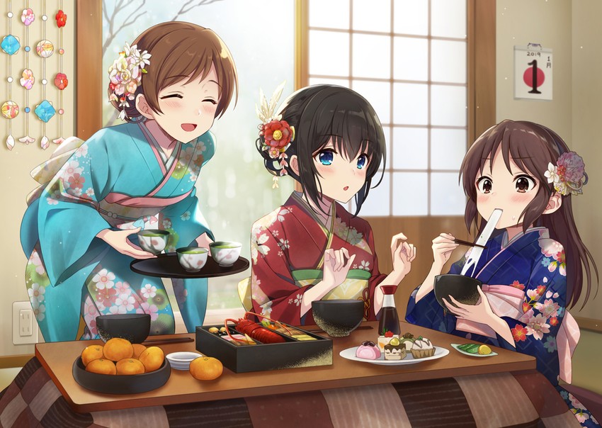 sagisawa fumika, tachibana arisu, and nitta minami (idolmaster and 1 more) drawn by azuki_yui