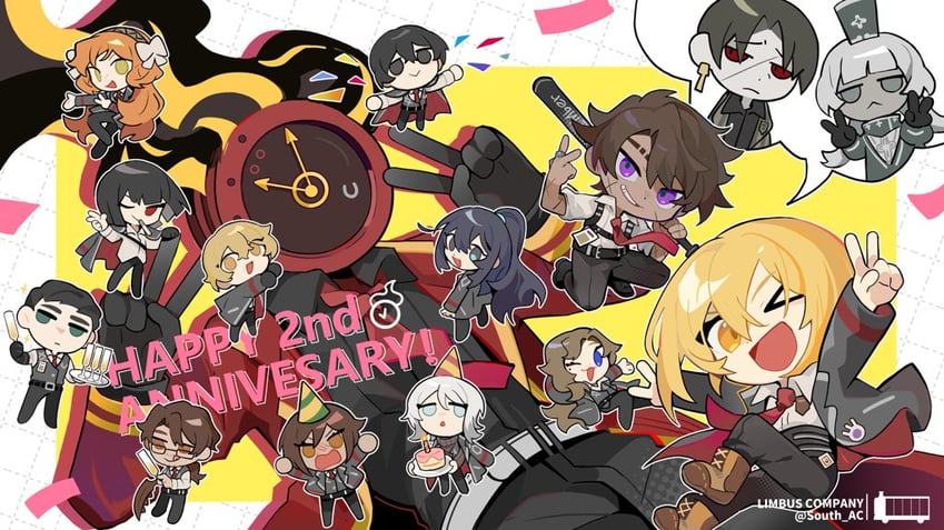 ishmael, don quixote, faust, sinclair, yi sang, and 10 more (project moon and 1 more) drawn by south_ac