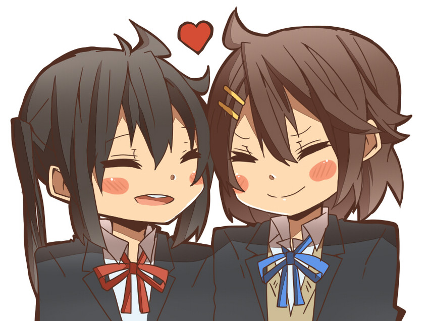 nakano azusa and hirasawa yui (k-on!) drawn by aul