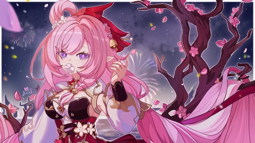 elysia (honkai and 1 more) drawn by zhui_ming_jin_ge