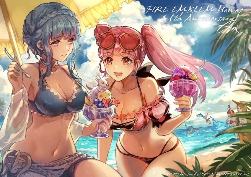 hilda valentine goneril, marianne von edmund, mercedes von martritz, leonie pinelli, ashe ubert, and 1 more (fire emblem and 2 more) drawn by nijihayashi