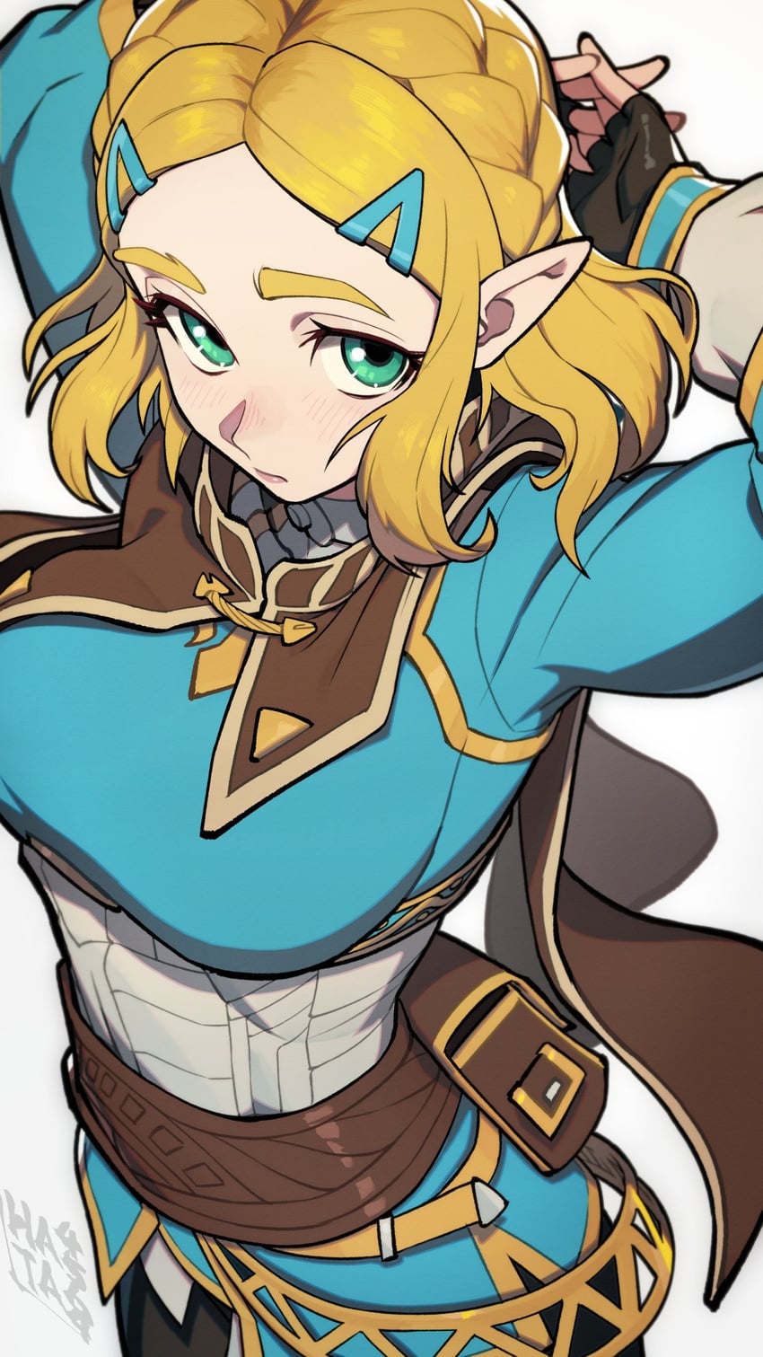 princess zelda (the legend of zelda and 1 more) drawn by hata4564