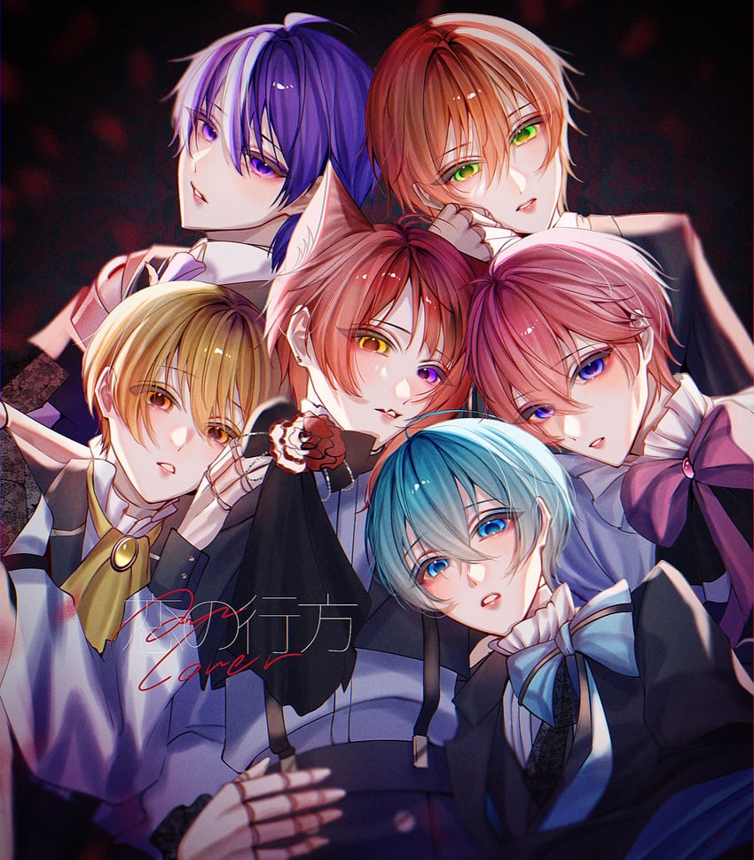 rinu, satomi, root, colon, jel, and 1 more (strawberry prince) drawn by bimigohan16