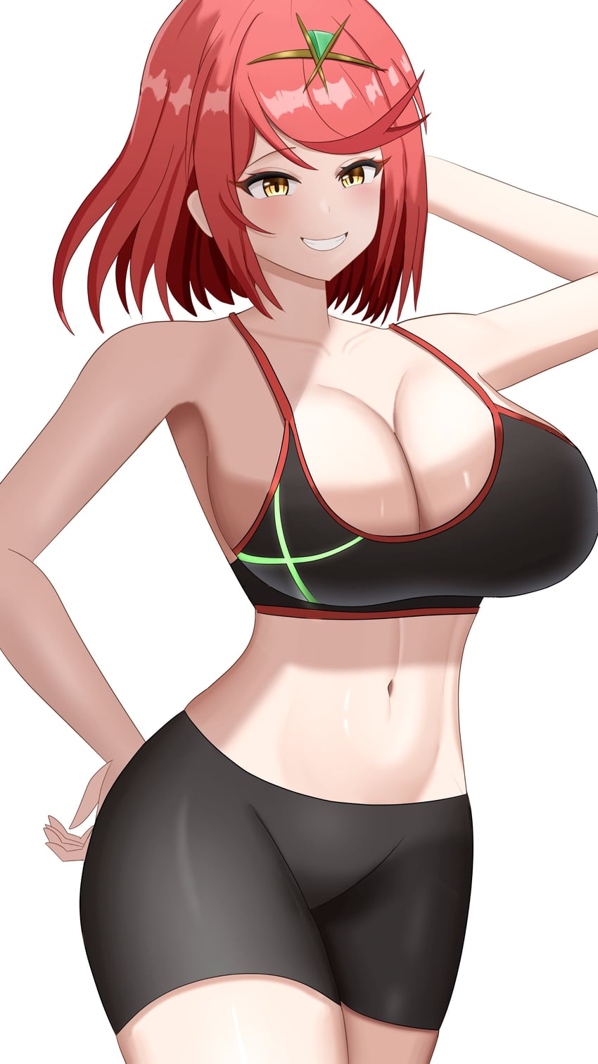 pyra (xenoblade chronicles and 1 more) drawn by yissou_art