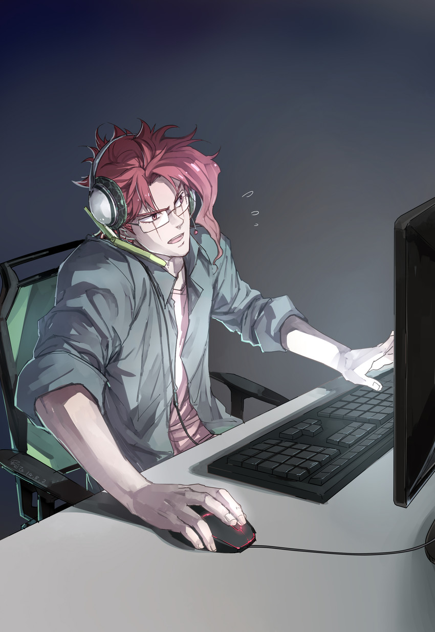 kakyoin noriaki (jojo no kimyou na bouken and 1 more) drawn by linjie