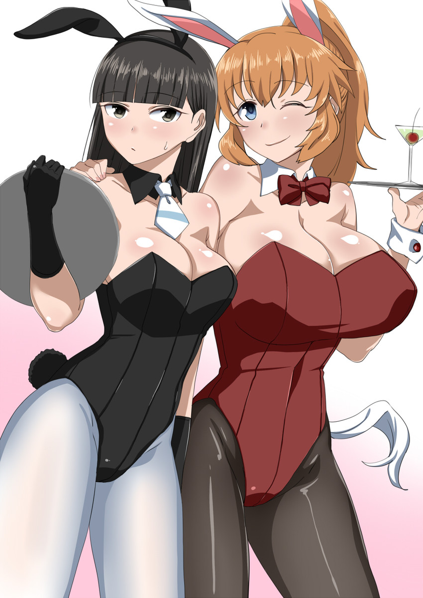 charlotte e. yeager and sakamoto mio (world witches series and 1 more) drawn by komusou_(jinrikisha)