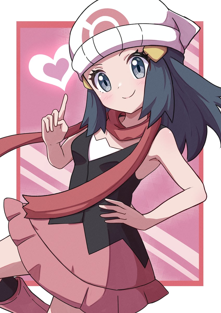 dawn (pokemon and 1 more) drawn by rono_(lethys)