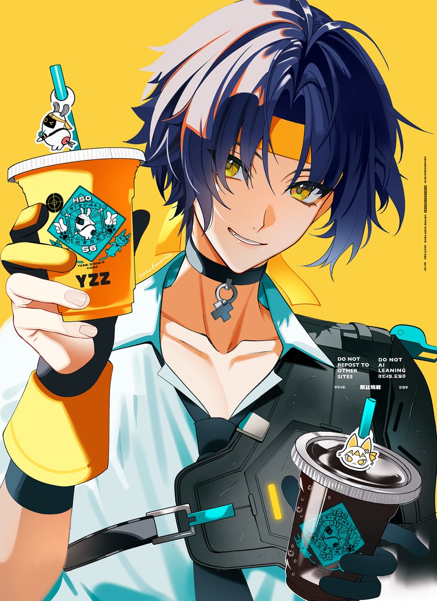 asaba harumasa and asaboo (zenless zone zero) drawn by naru9