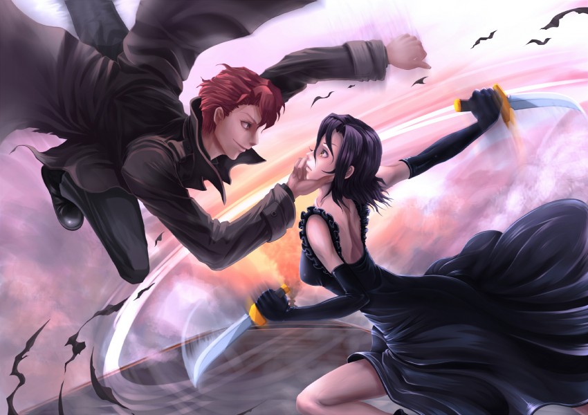 chane laforet and claire stanfield (baccano!) drawn by minusion