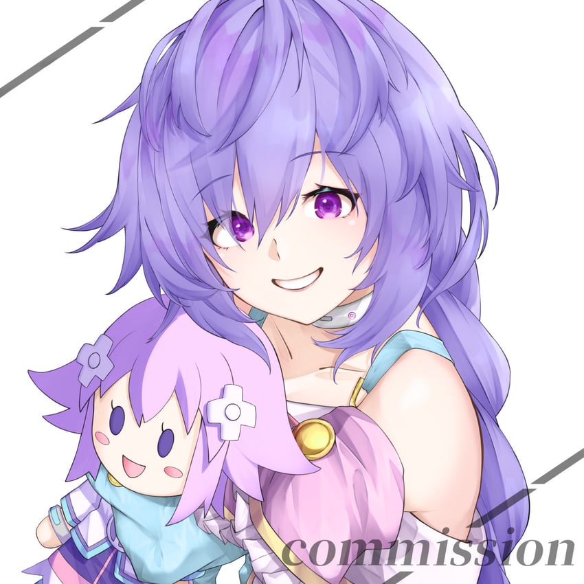 neptune and pururut (neptune and 1 more) drawn by esto_0079