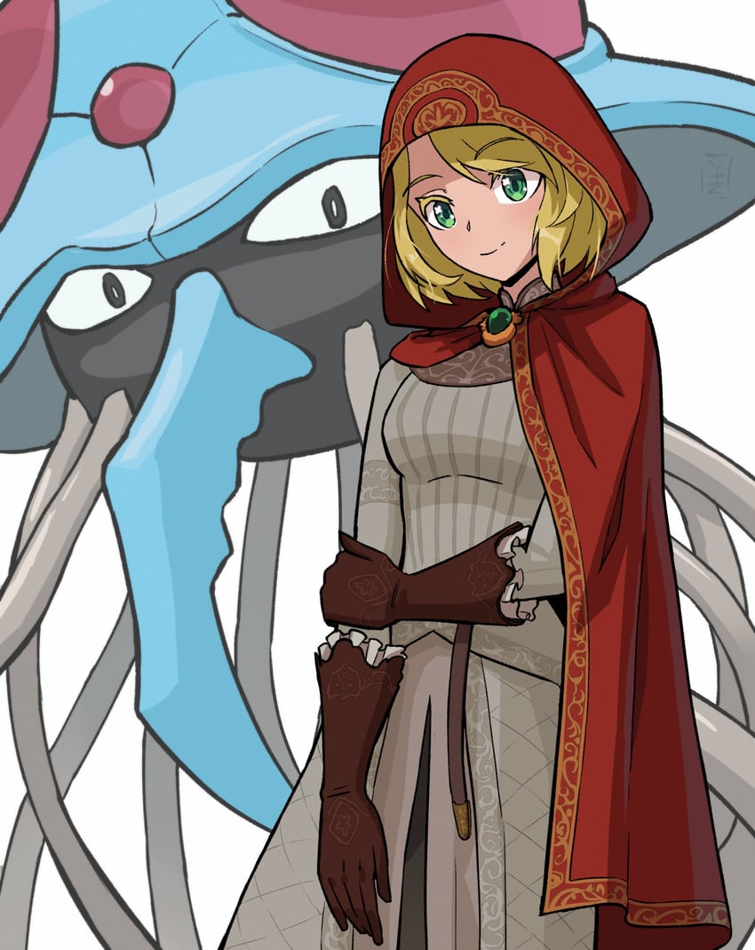 tentacruel and roderika (pokemon and 1 more) drawn by yakutzan