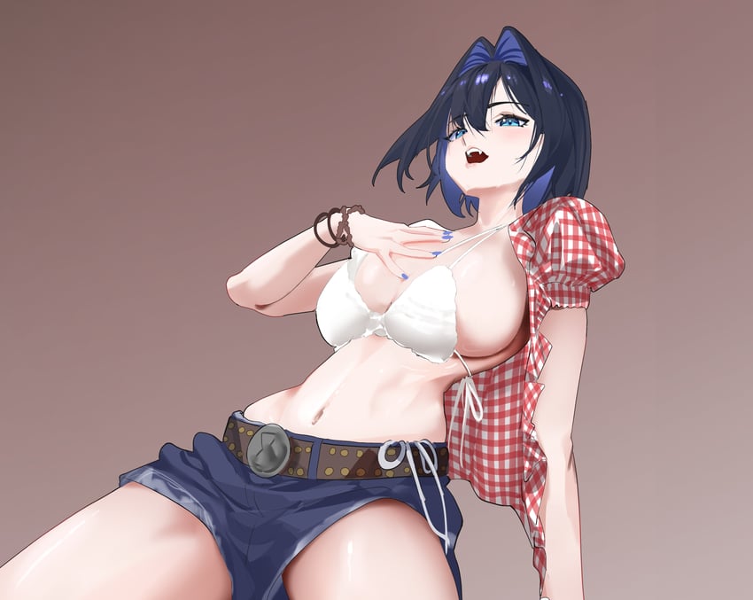 ouro kronii and kwon eun-bi (hololive and 1 more) drawn by daaku_(koizumi_arata)