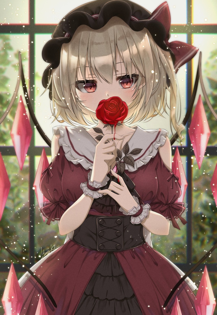flandre scarlet (touhou) drawn by haruki_(colorful_macaron)
