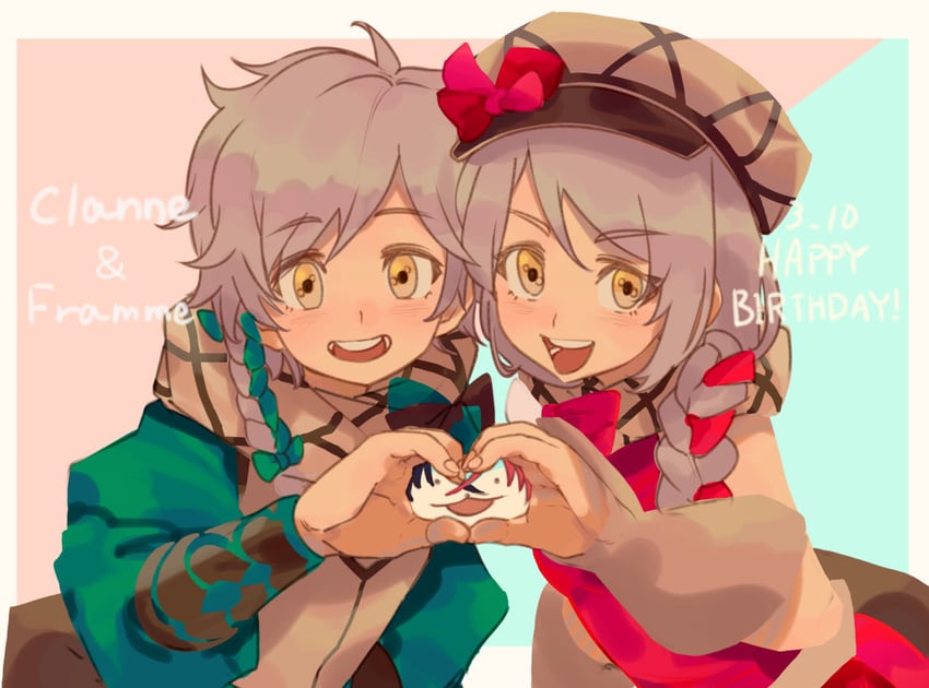 framme and clanne (fire emblem and 1 more) drawn by jbeixu937jrhdk