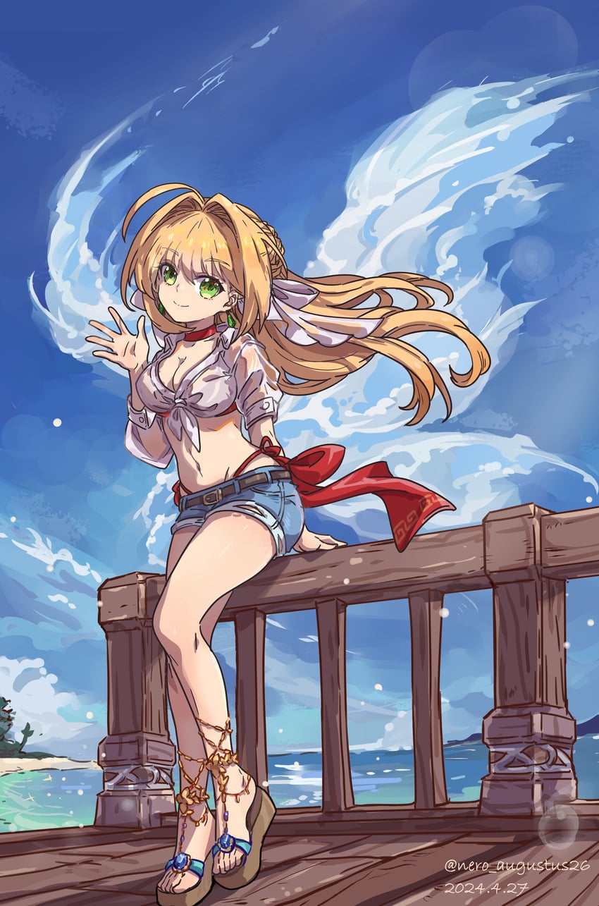 nero claudius (fate and 2 more) drawn by nero_augustus